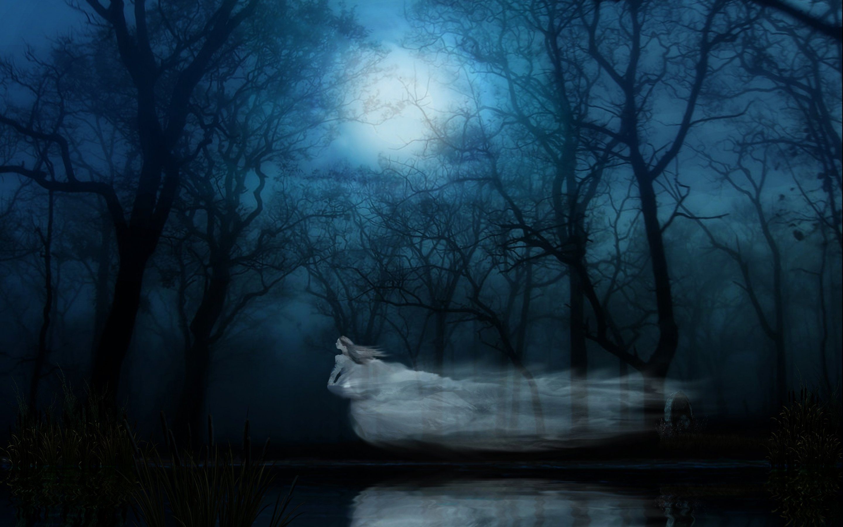 Dark ghost fantasy art artwork horror spooky creepy halloween ...