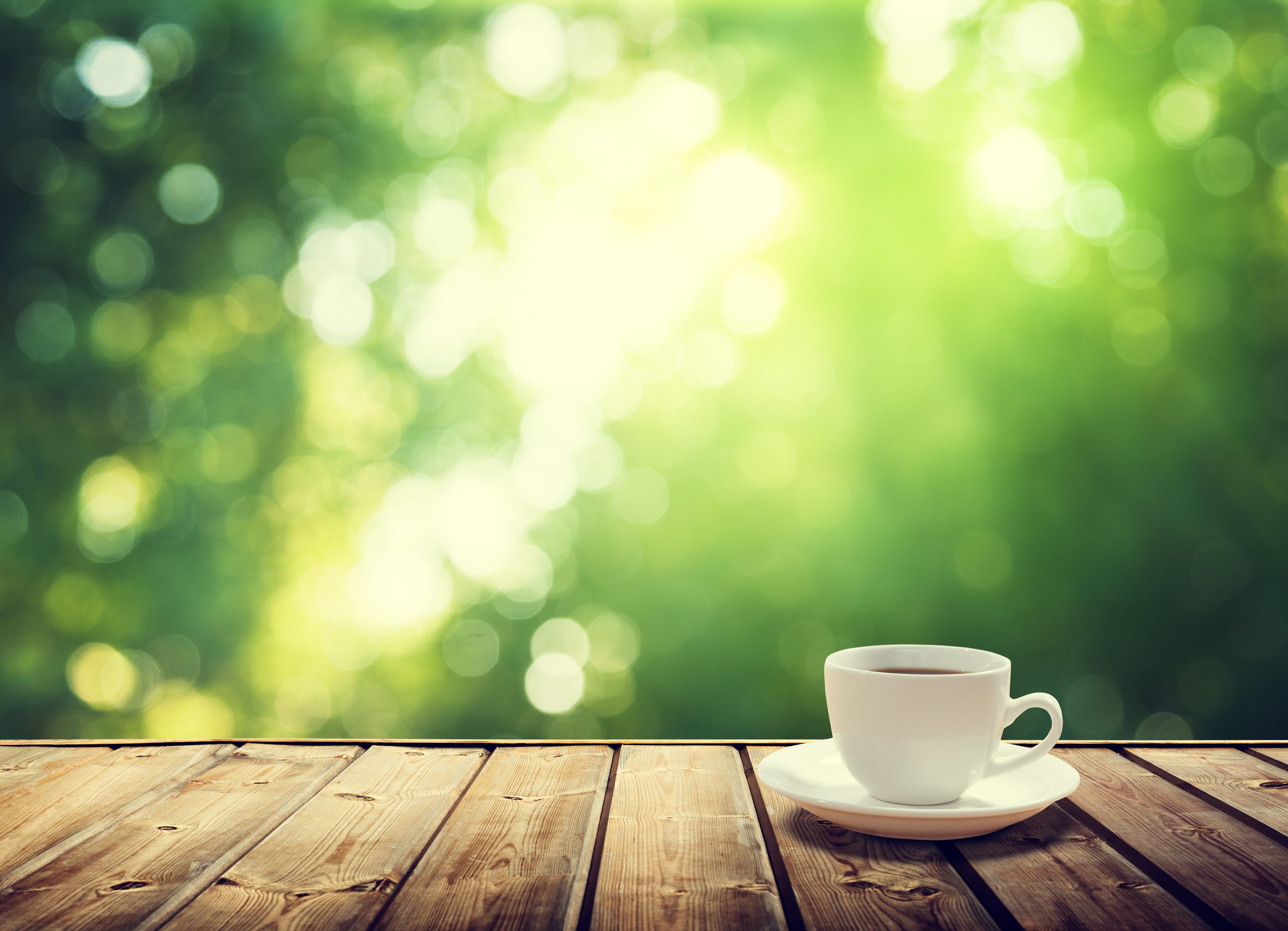 Green Coffee With Green Background Wallpaper Download