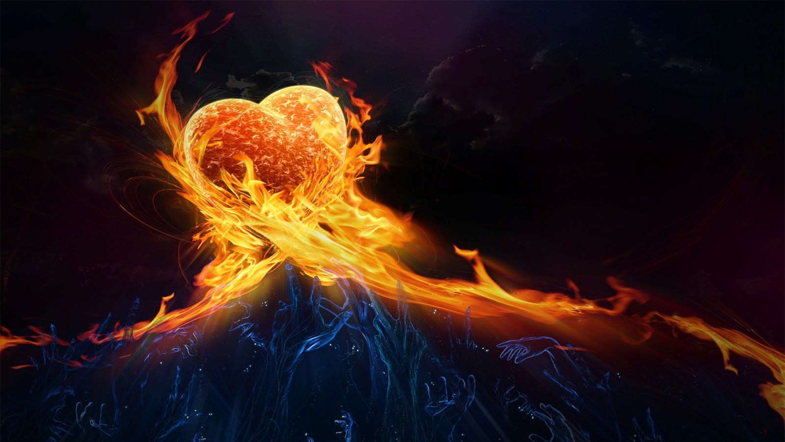 HD WALLPAPERS: Fire abstract HD wallpaper (1920 x 1080)