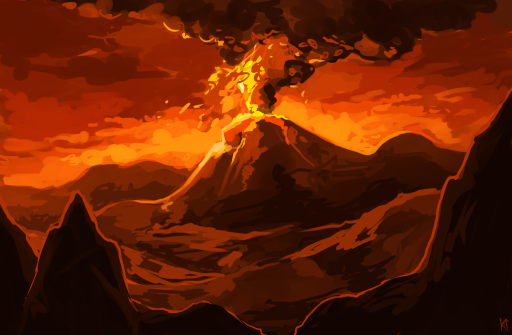 Volcano by Susiron on DeviantArt
