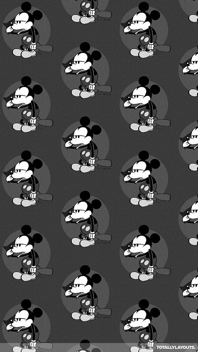 Depressed Mickey Mouse iPhone Wallpaper - Cartoon Wallpapers