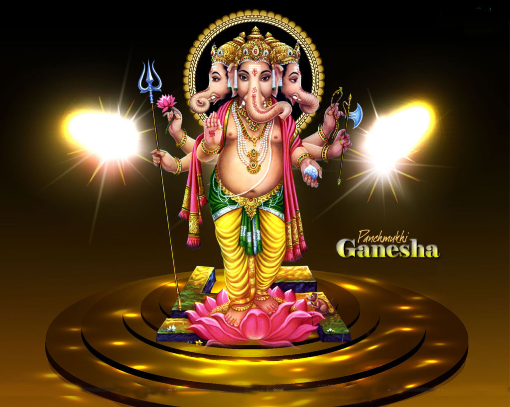 Panchmukhi Ganesh Hindu God Wallpaper Free | New Desktop ...
