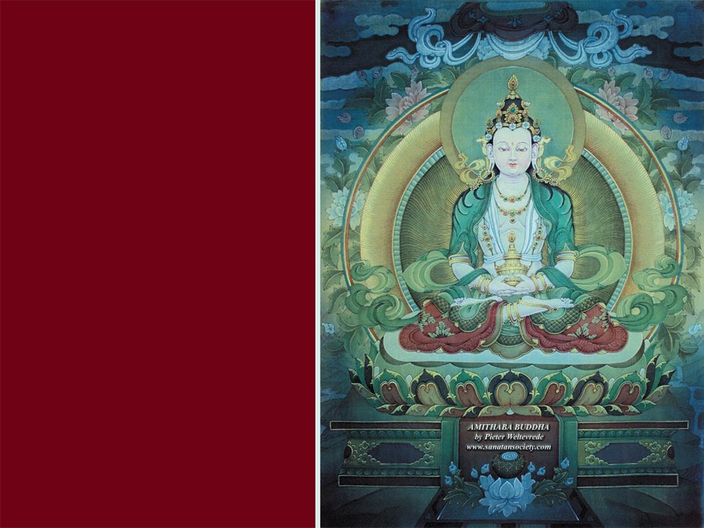 Free Desktop Wallpaper Amithaba Buddha 1024 x 768 pixels