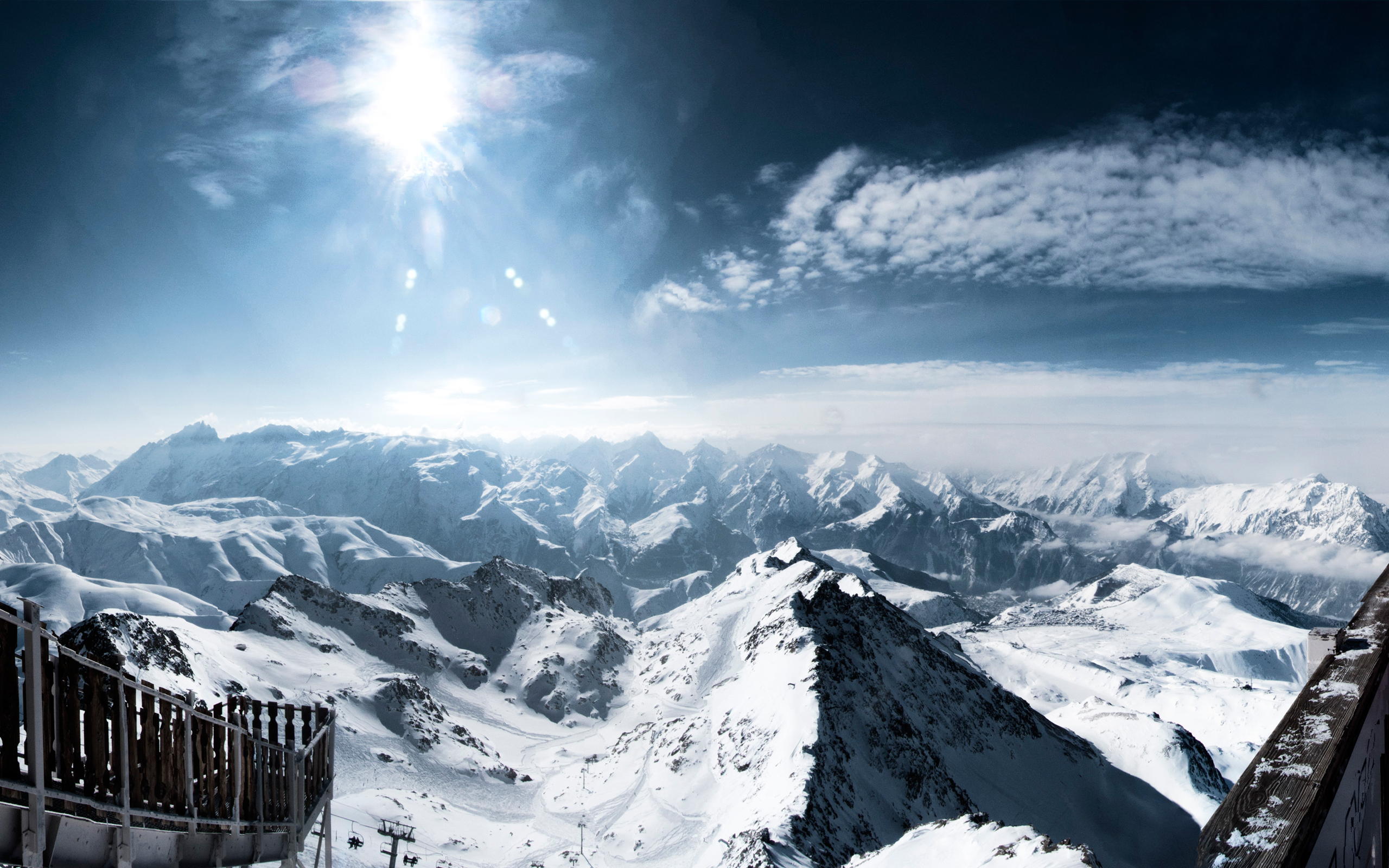 Swiss Alps Night Sky , 2560x1600 All For Desktop