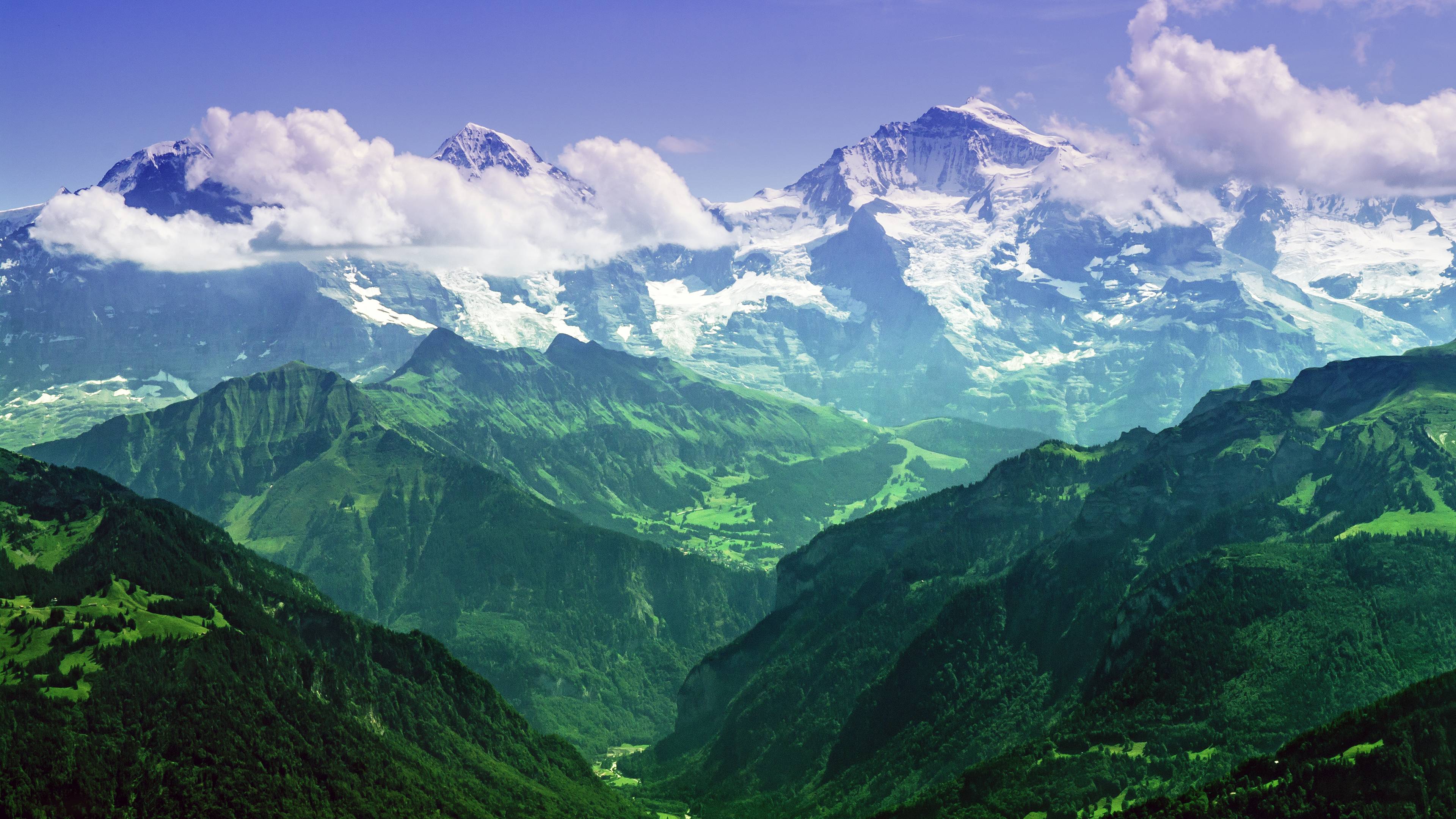 The Mighty Jungfrau: Bernese Alps, Switzerland [3840x2160 ...