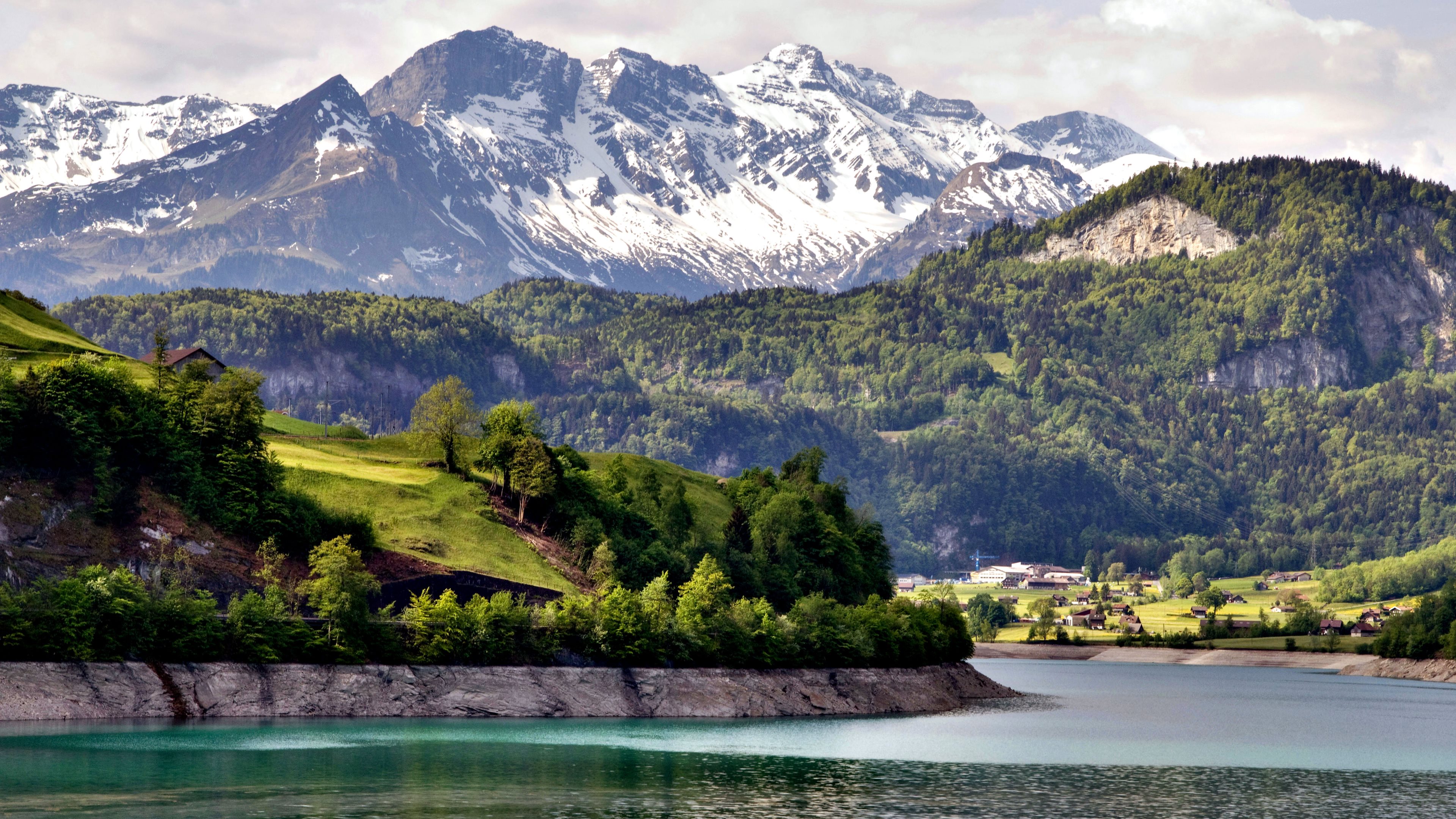 Landscape from the Swiss Alps HD Wallpapers. 4K Wallpapers