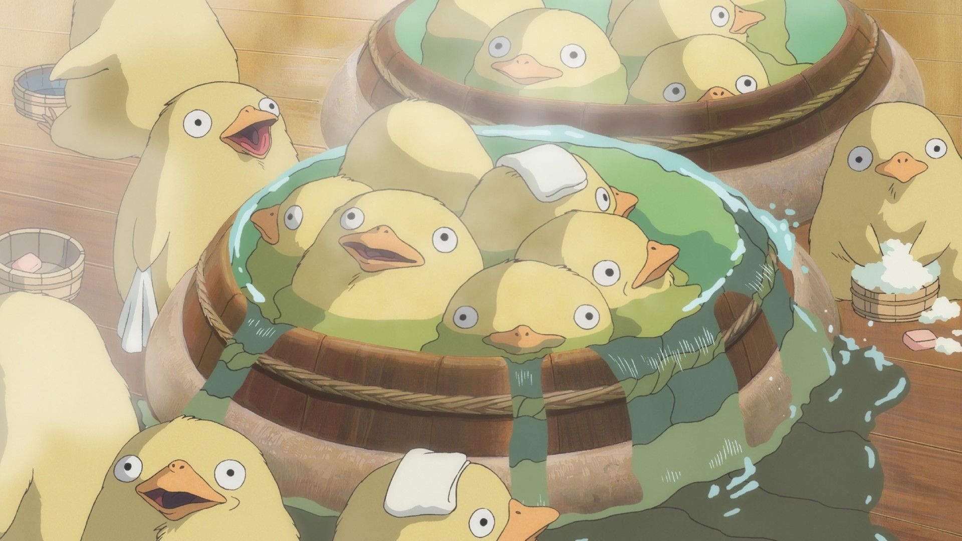 hayao miyazaki spirited away bathing birds best widescreen #aoDr