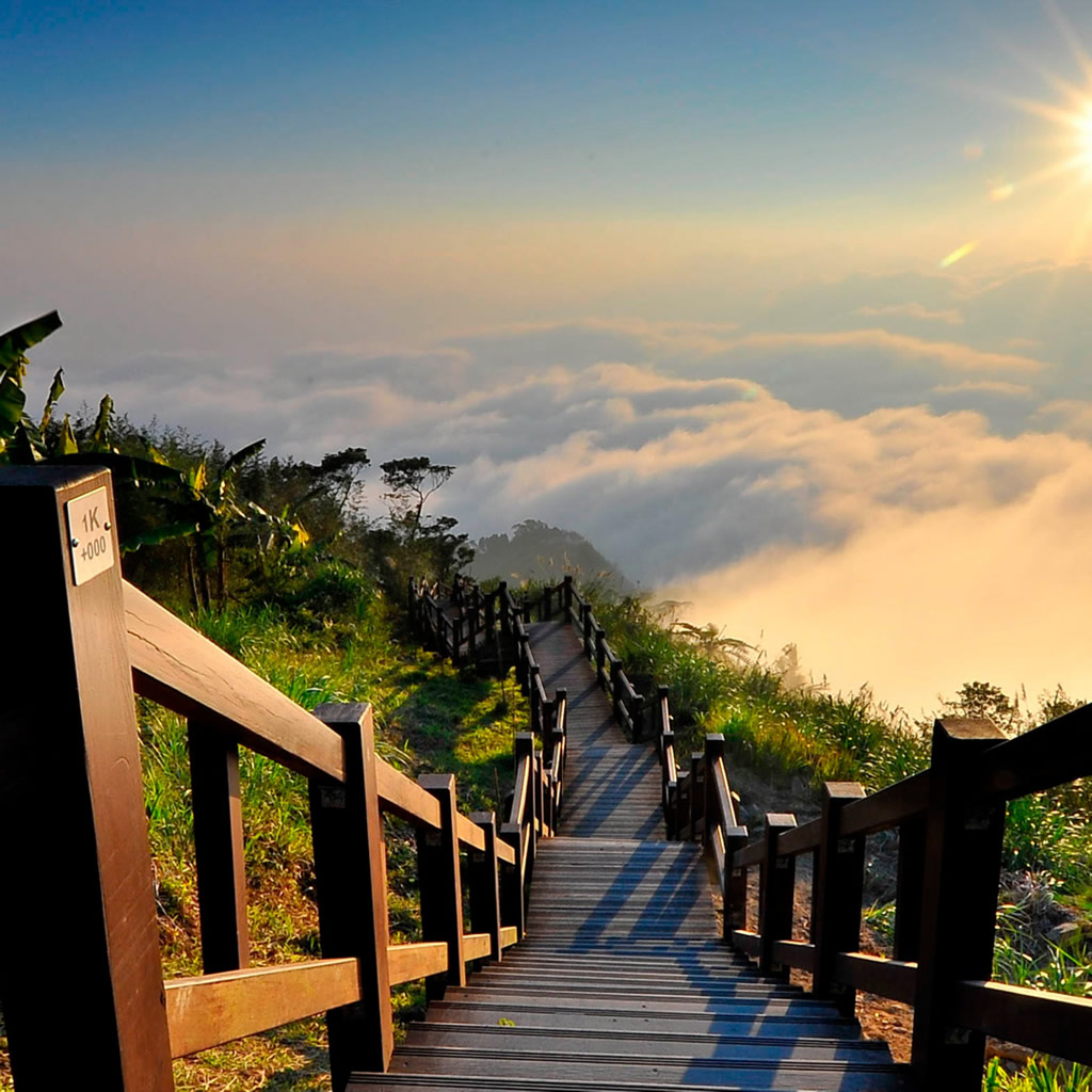 Stairway to Heaven Yushan National Park Taiwan iPad Wallpaper ...