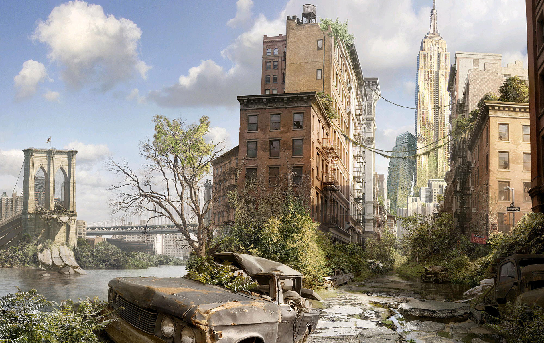 Post apocalyptic ruins science fiction wallpaper - (#181398 ...
