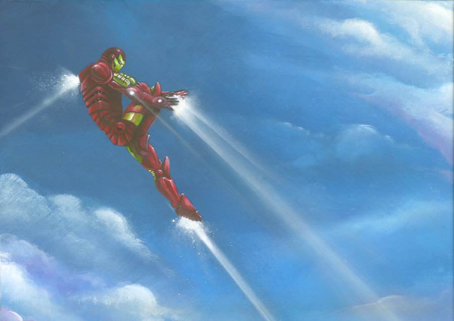 flying iron man by LucaStrati on DeviantArt