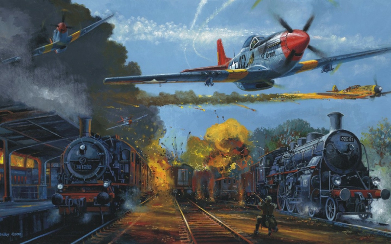 paintings aircrafts trains p51 mustang bf109 ford mustang tuskegee ...