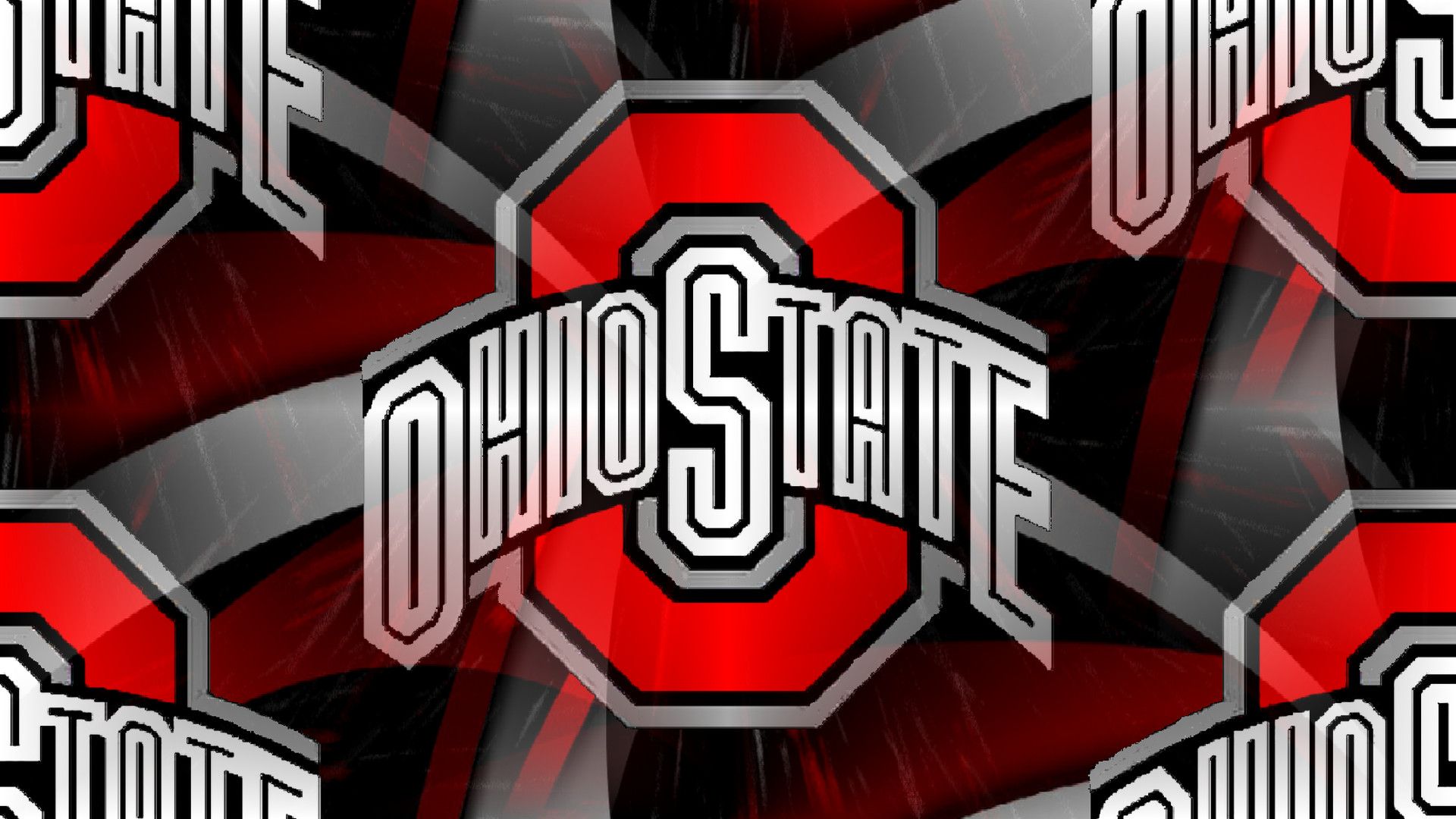 RED BLOCK O WHITE OHIO STATE ON AN ABSTRACT - Ohio State Buckeyes ...