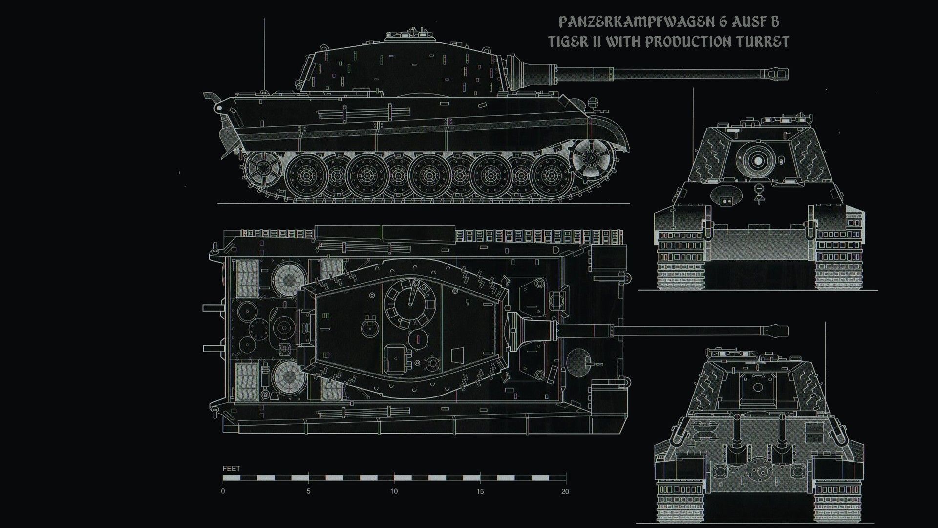 3rd Reich pz6B king tiger blueprints by PanzerBob on DeviantArt