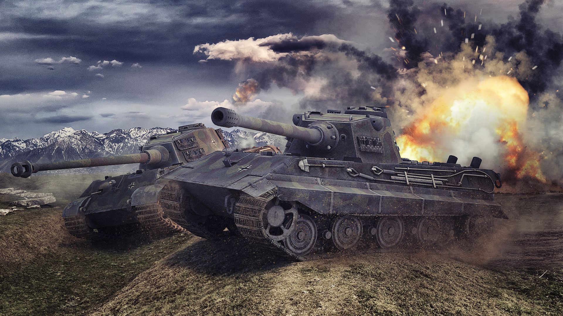 World of Tanks Tanks Tiger II E-75 Games military wallpaper ...