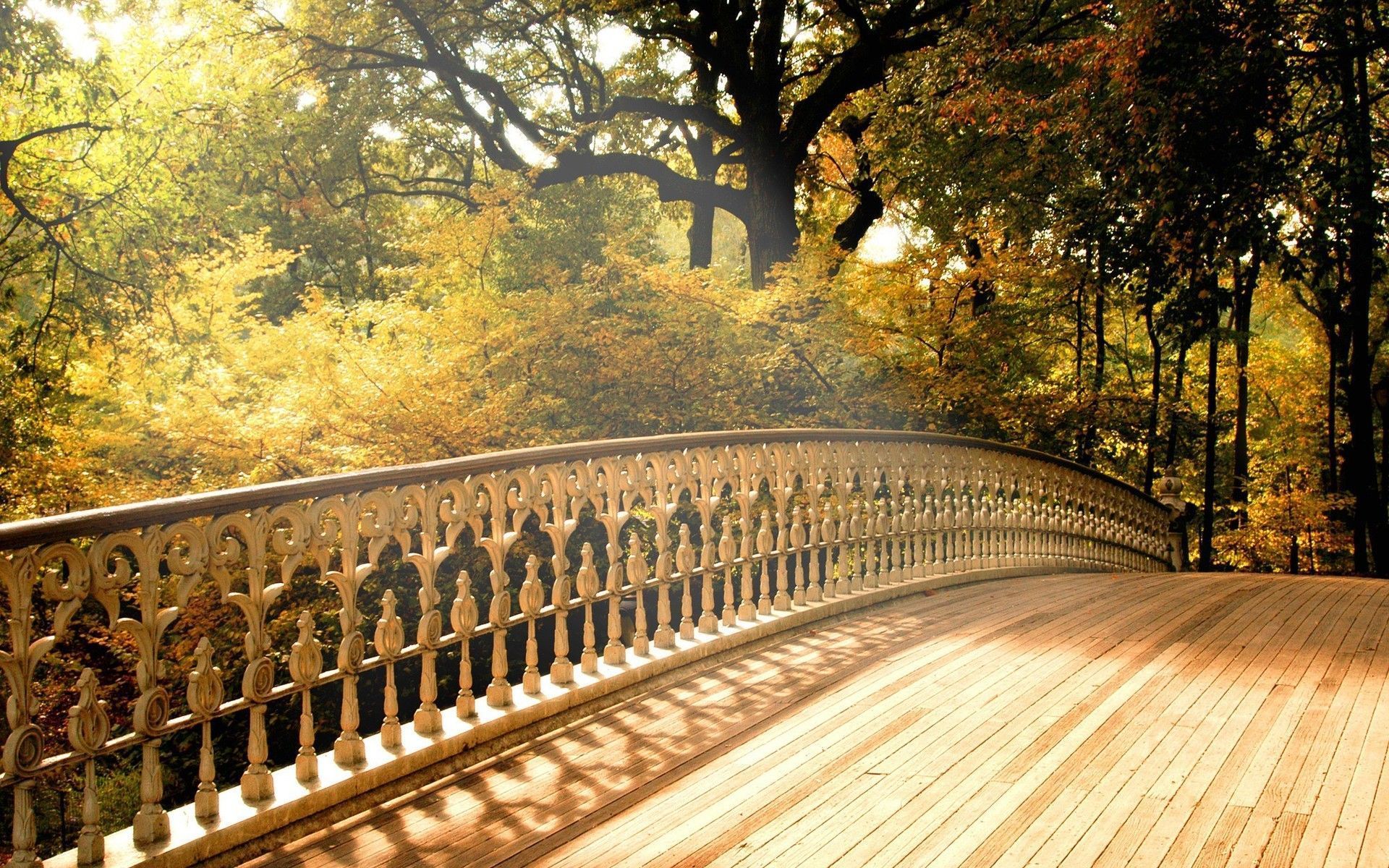 Bridge in a Park, Nature Background , 1920x1200 All For
