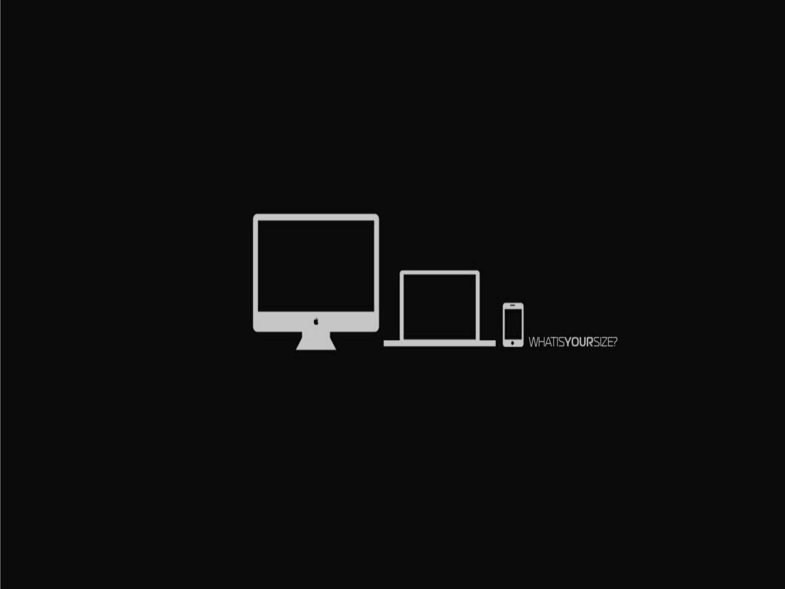 Black HD Mac Wallpapers Apple LED Cinema Display - 1600x1200 - 48229