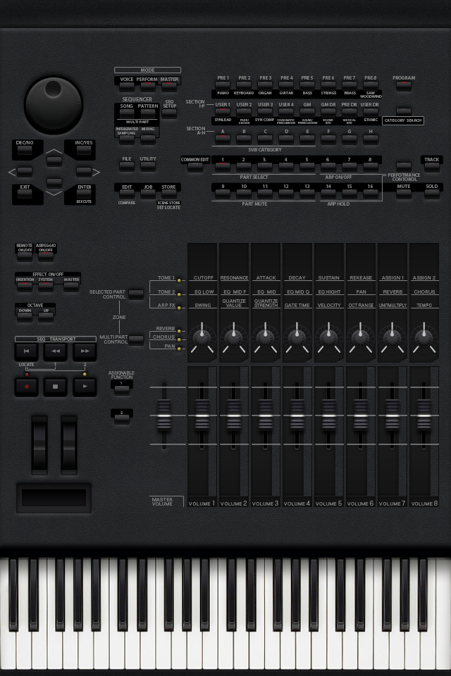 Synthesizer Wallpaper for iPhone 4/4S - Bluespeaker | iPhone壁紙 ...