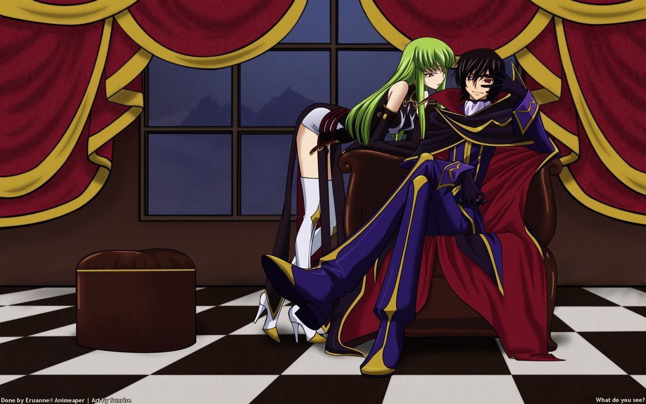 Lelouch and C.C. Wallpaper by xXxArsenicxXx on DeviantArt