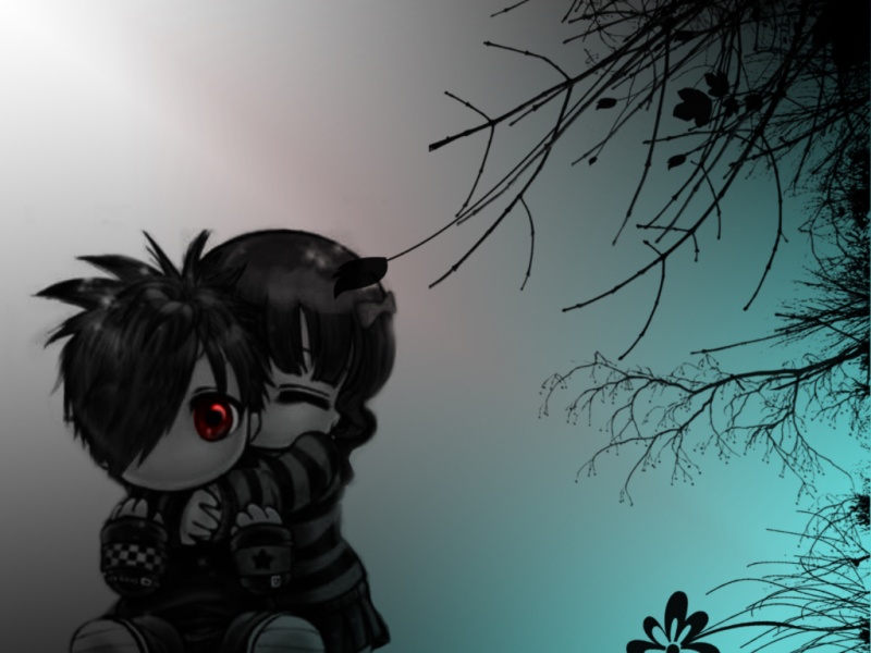 Anime Emo Couple wallpaper from EMO wallpapers