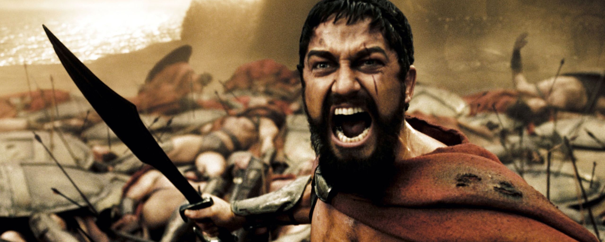 Download Wallpaper 2560x1024 This is sparta, 300, King, Leonidas ...