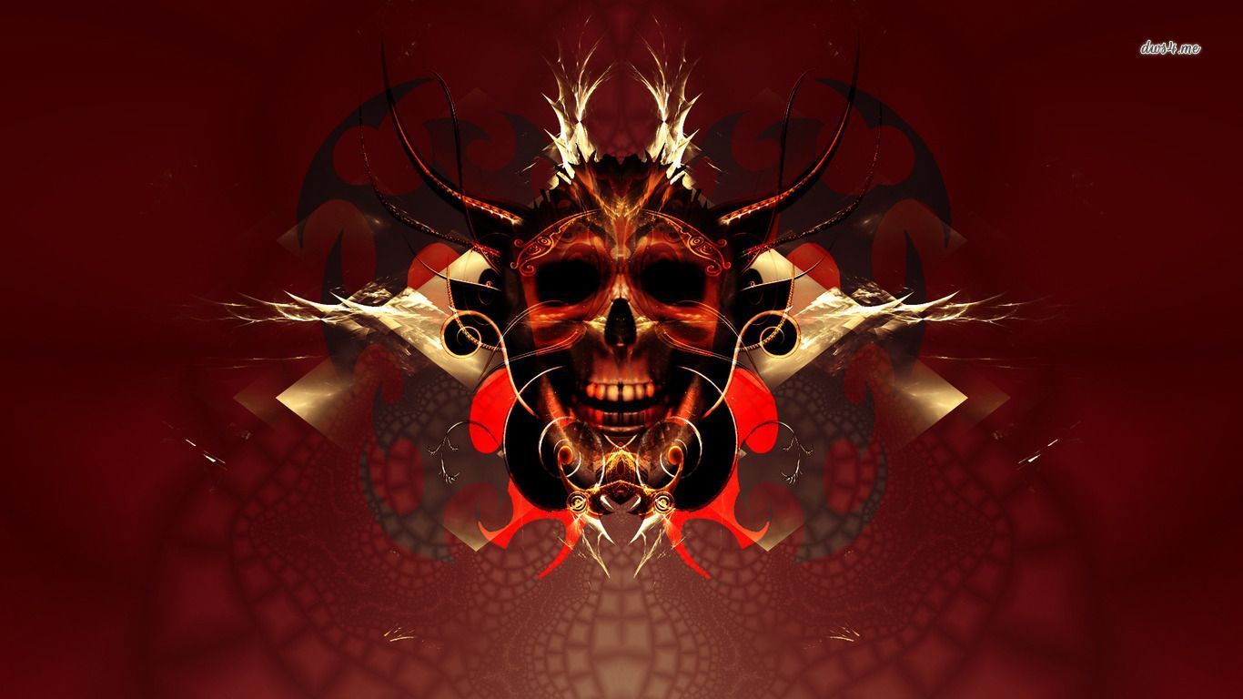 Red skull wallpaper - Digital Art wallpapers - #5461