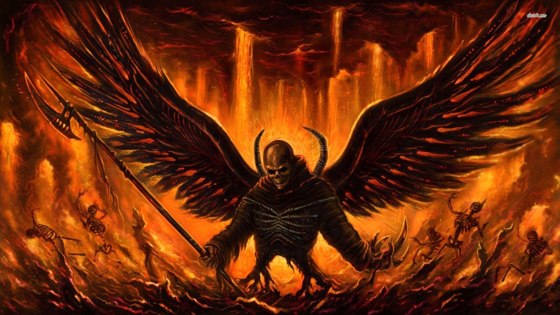 Devils angel wallpaper - Fantasy wallpapers -