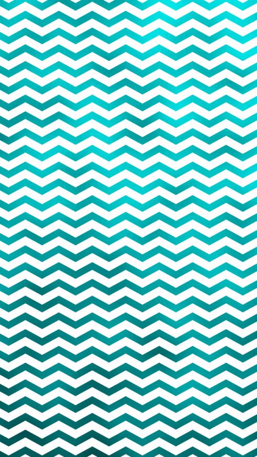Teal Chevrons Free Wallpaper For iPhone 5 + 6 - Silver Spiral Studio