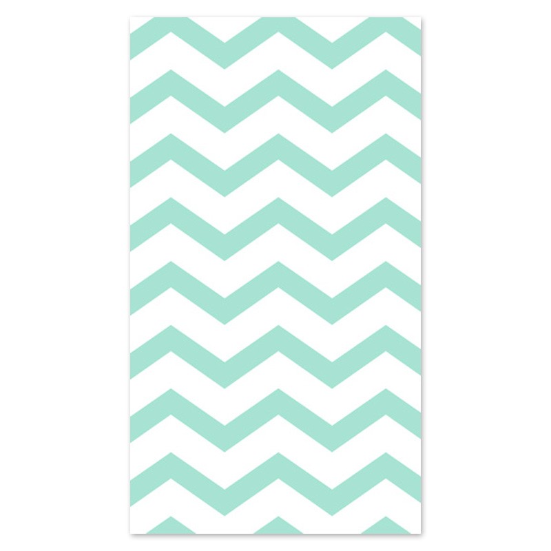 Red and Mint Green Chevron Personalized iPhone Wallpaper