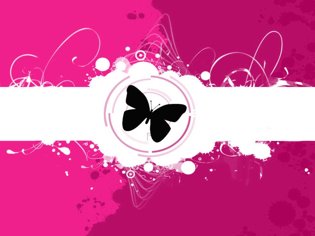 Pretty Pink - Butterflies Wallpaper (13073364) - Fanpop