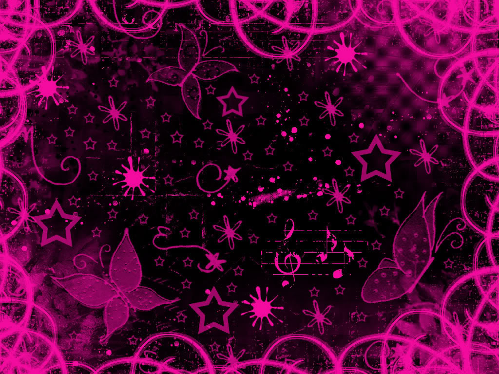 Pink And Black Butterfly Wallpaper - Wallpapers High Definition