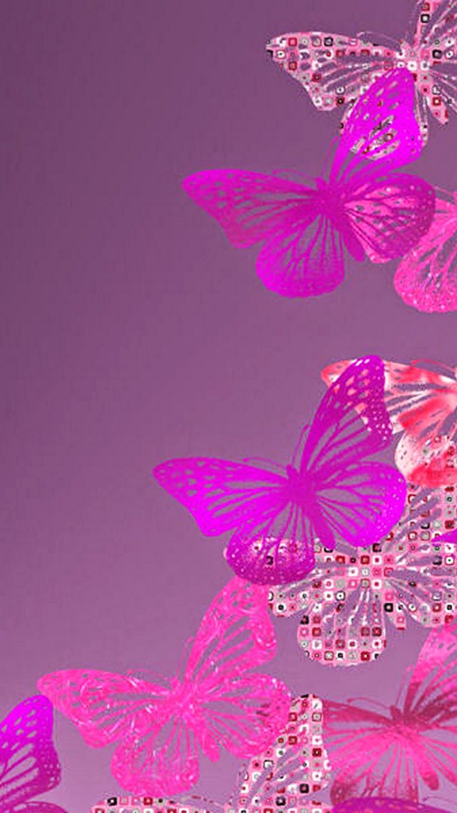 iphone 6 Plus Pink Butterfly Wallpapers | Free Wallpaper Phone